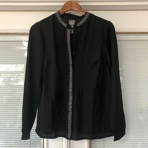 Fair Lady Blouse with Rhinestone Details